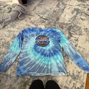 Indoor Rowing Kids Tie-Dye Shirt - Blue